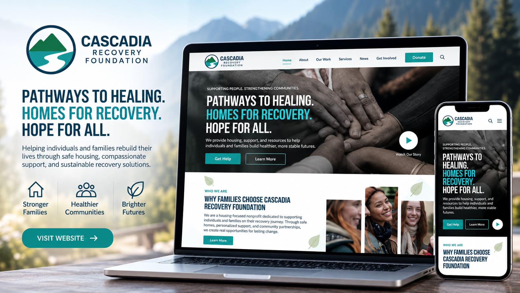 Cascadia Recovery Foundation website