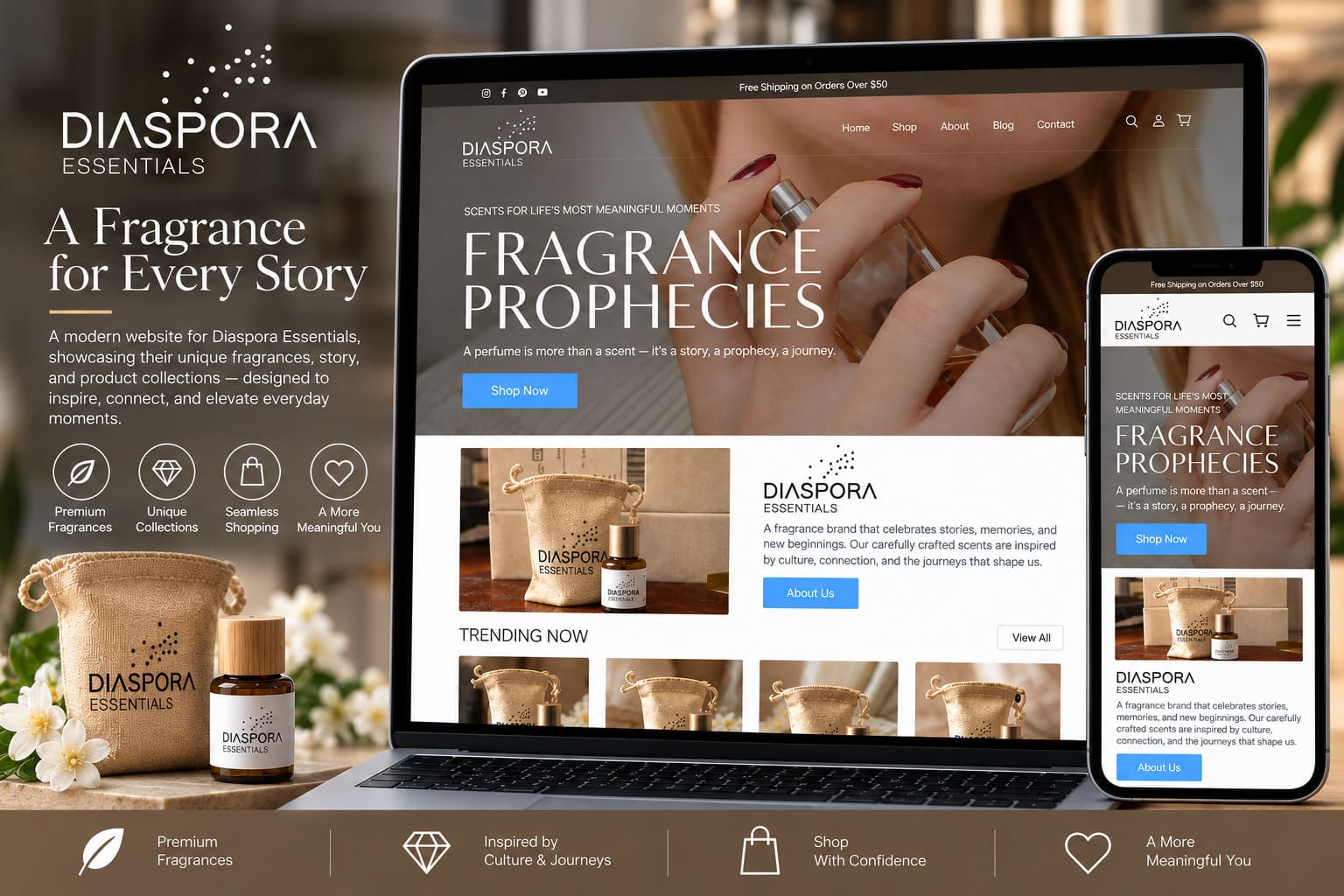 Diaspora Essentials website